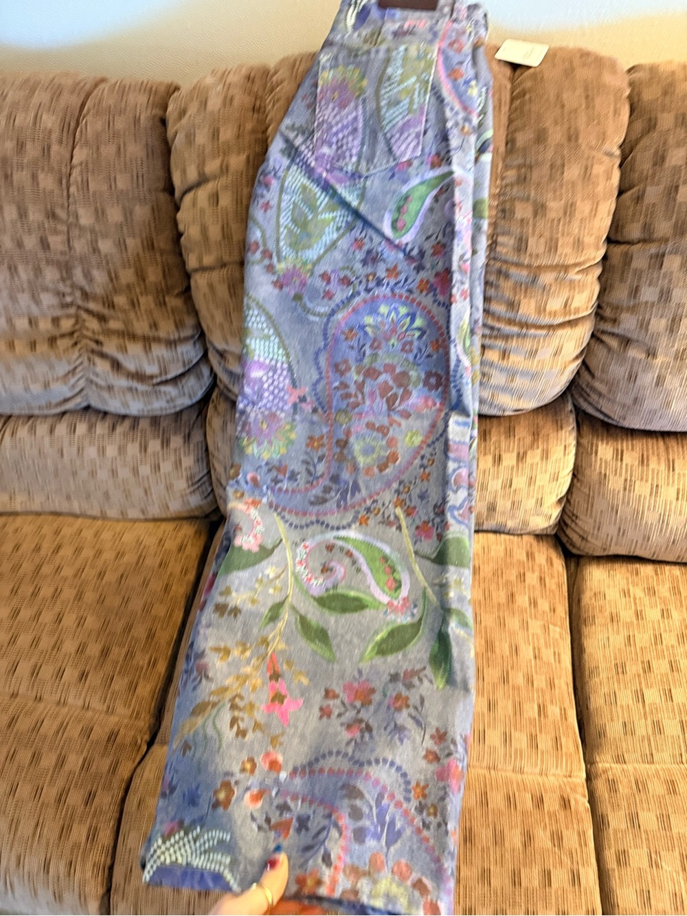 NWT We The Free Alter Ego Wide-Leg Printed Jeans 24 - Picture 4 of 4